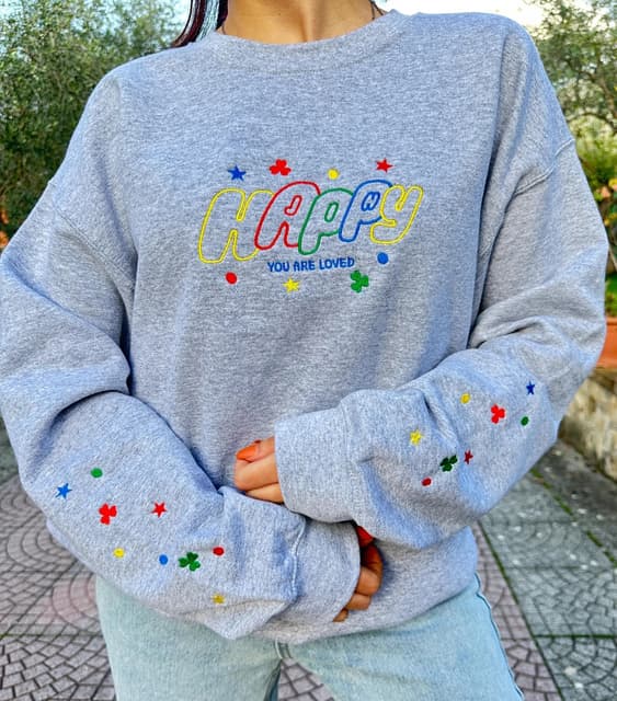 HAPPY - oversize sweatshirt/tshirt — photo 5