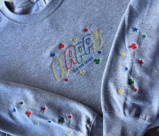 HAPPY - oversize sweatshirt/tshirt — photo 3