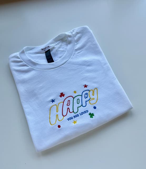 HAPPY - oversize sweatshirt/tshirt — photo 2