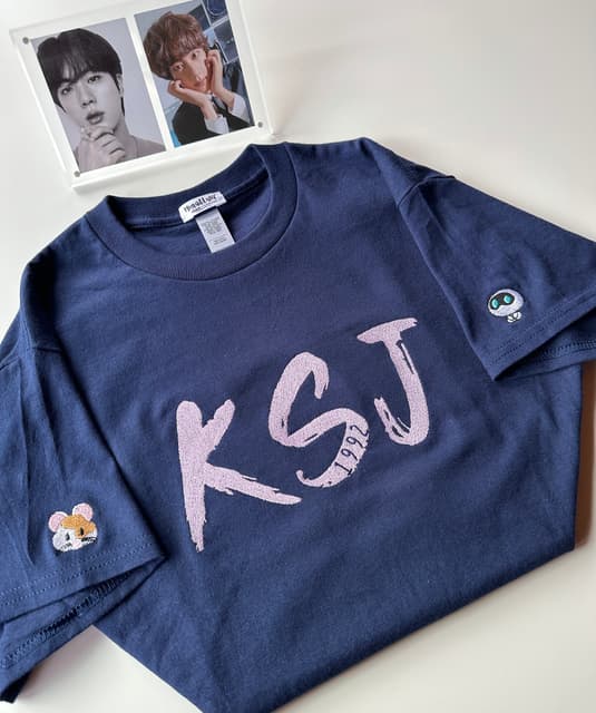 'KSJ - Kim Seokjin' oversize sweatshirt/t-shirt — photo 8