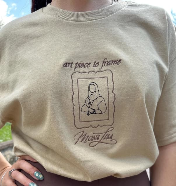 Mona Lisa - oversize t-shirt — photo 3