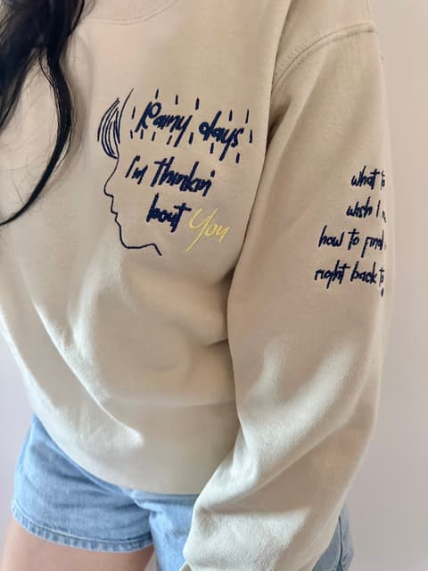 Rainy days - oversize sweatshirt — photo 3