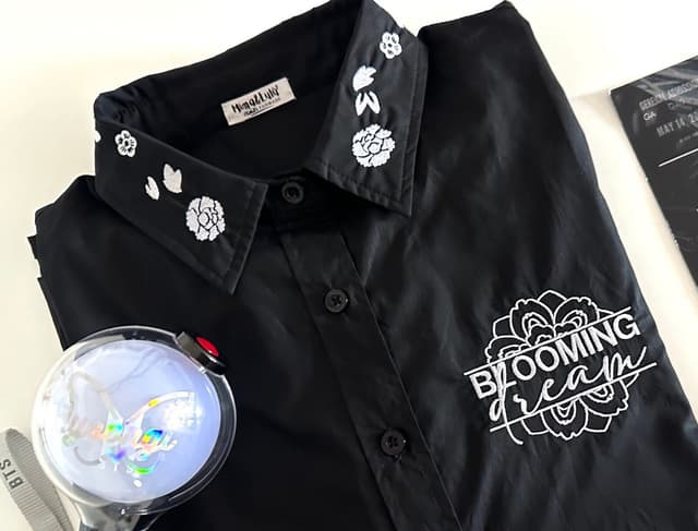 BLOOMING DREAM - oversize shirt blouse