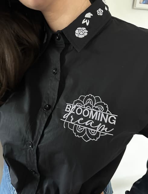BLOOMING DREAM - oversize shirt blouse — photo 5