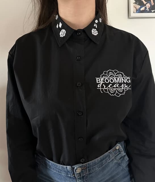 BLOOMING DREAM - oversize shirt blouse — photo 4
