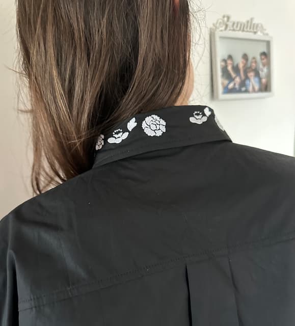 BLOOMING DREAM - oversize shirt blouse — photo 6