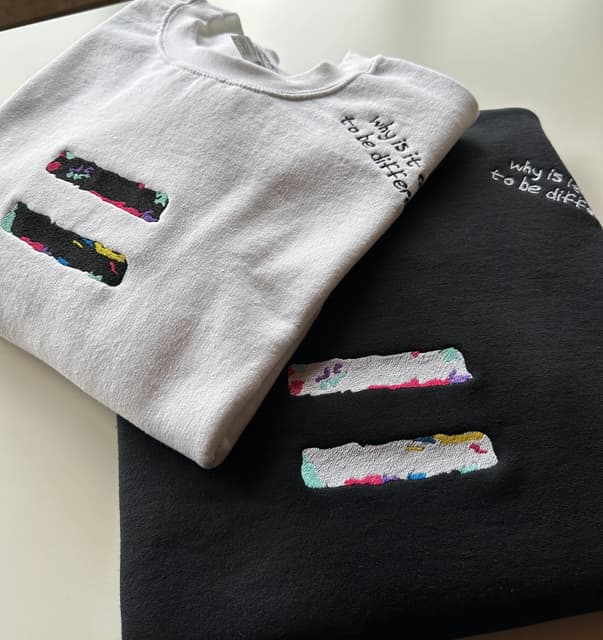 Equal Sign - oversize sweatshirt