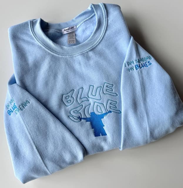 Blue Side - oversize sweatshirt — photo 3