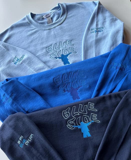 Blue Side - oversize sweatshirt