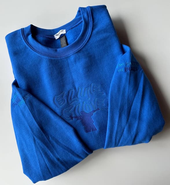 Blue Side - oversize sweatshirt — photo 4